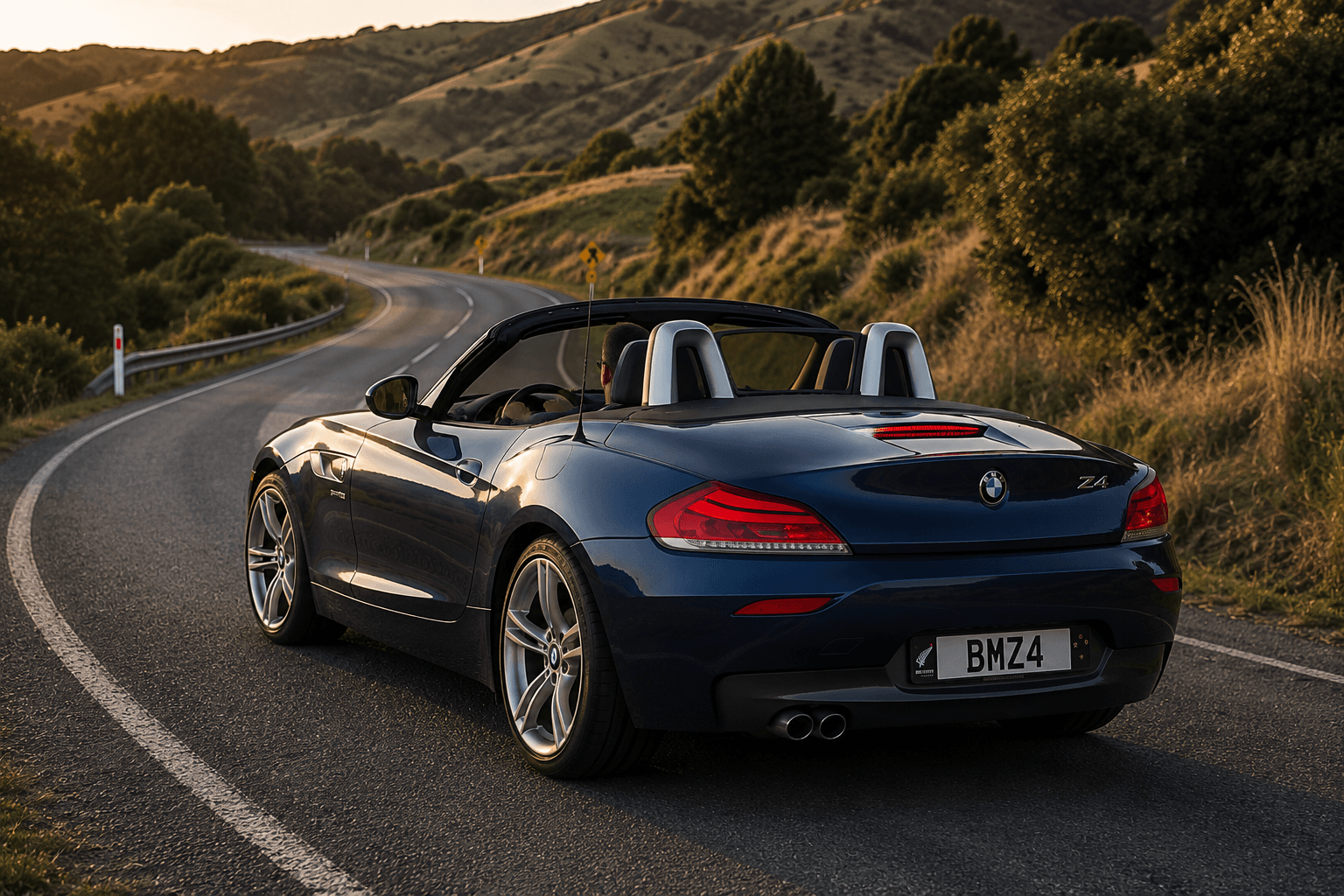 Rear three-quarter view of BMW Z4