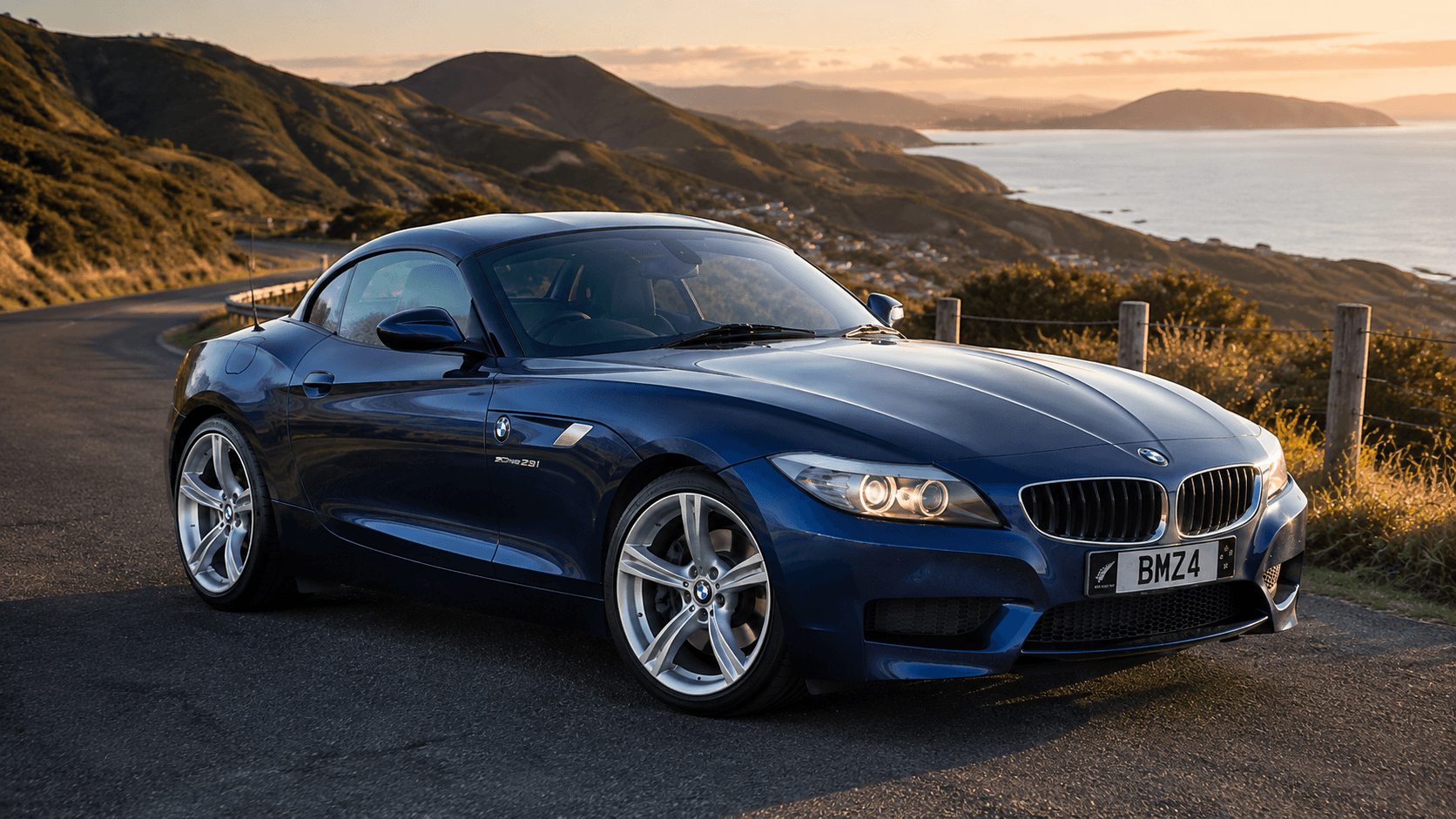 BMW Z4 with folding hardtop closed